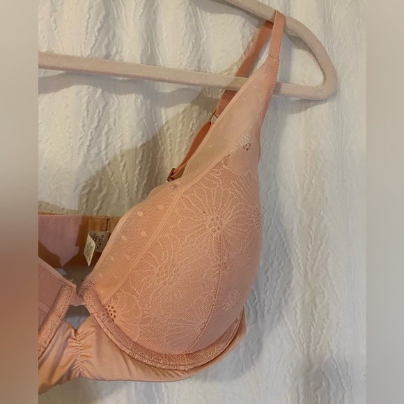 Aerie blush Real Power Plunge bra with rose gold hardware - Picture 2 of 7